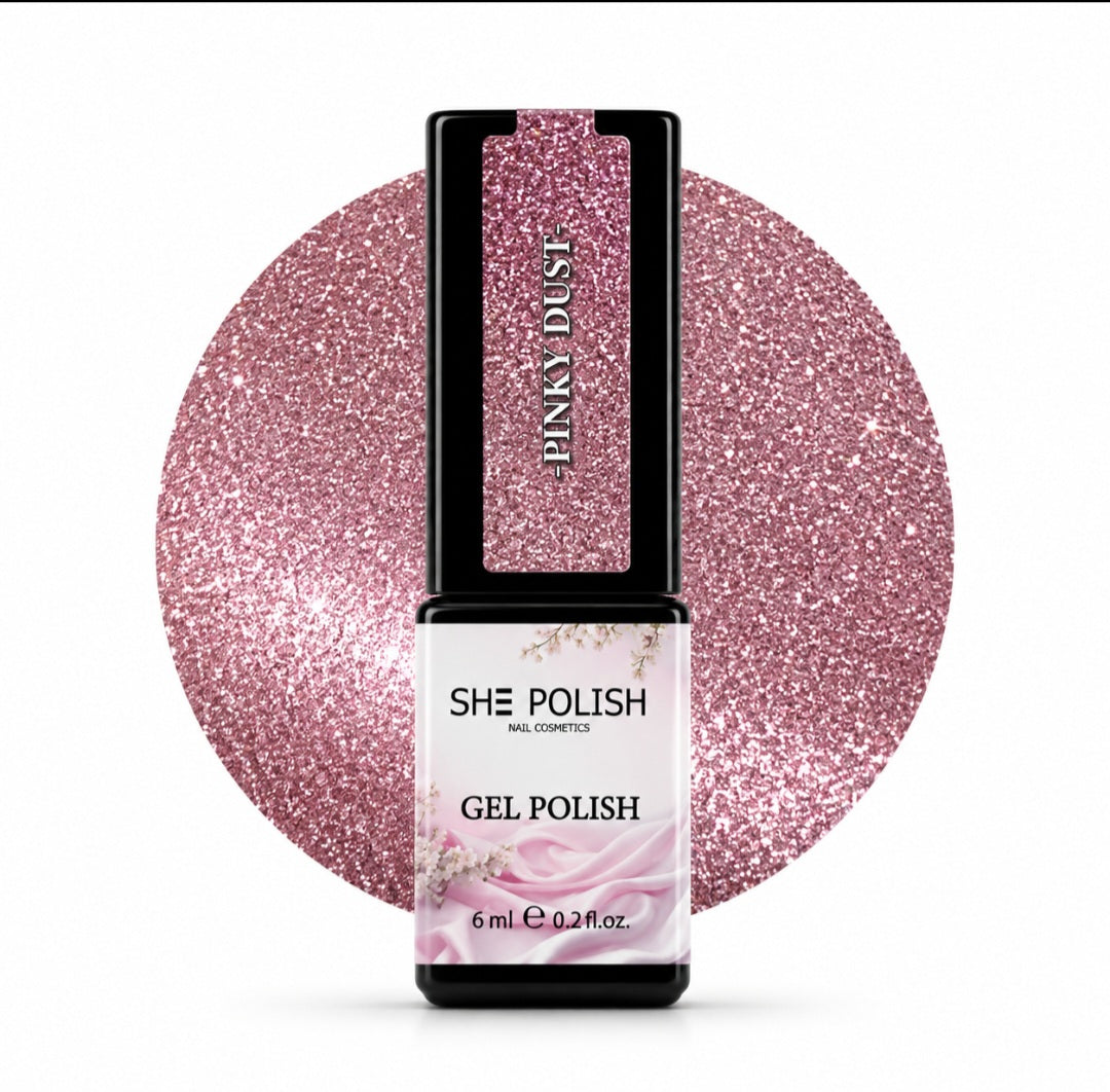 Gelpolish pinky dust