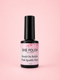 Brush on builder pink sparkle shine