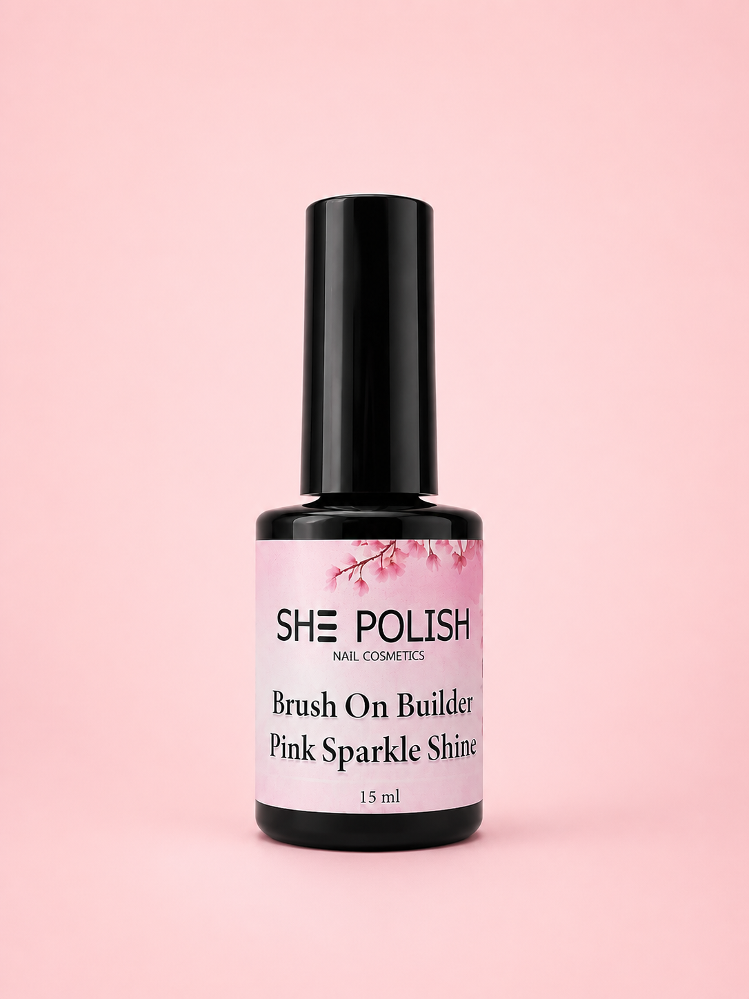 Brush on builder pink sparkle shine