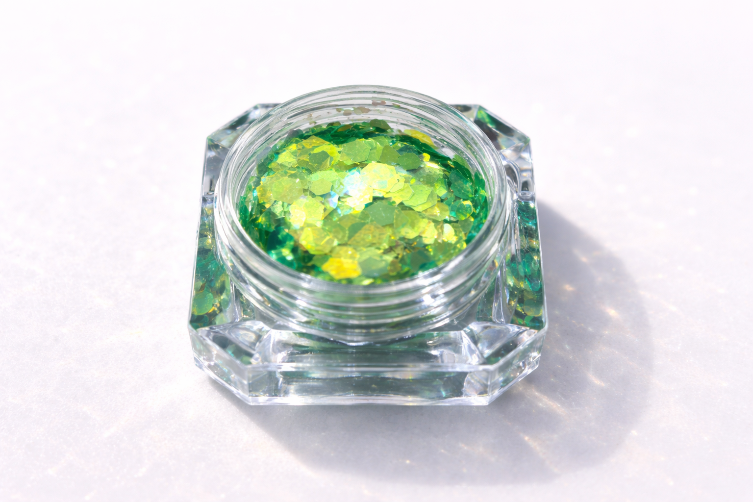 Glitter flakes green apple #54