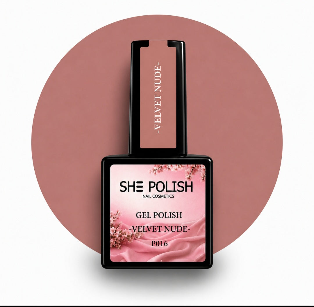 Gelpolish velvet nude #p016