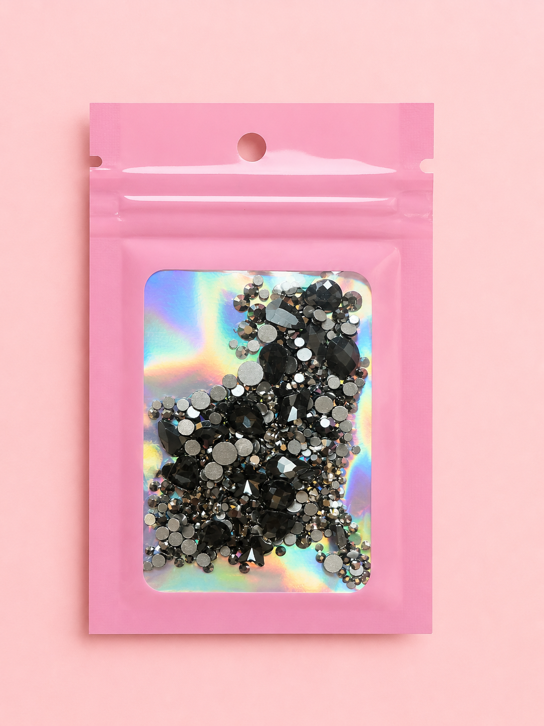 Mixed rhinestones #grey black